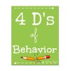4 D's of Behavior Poster Pack