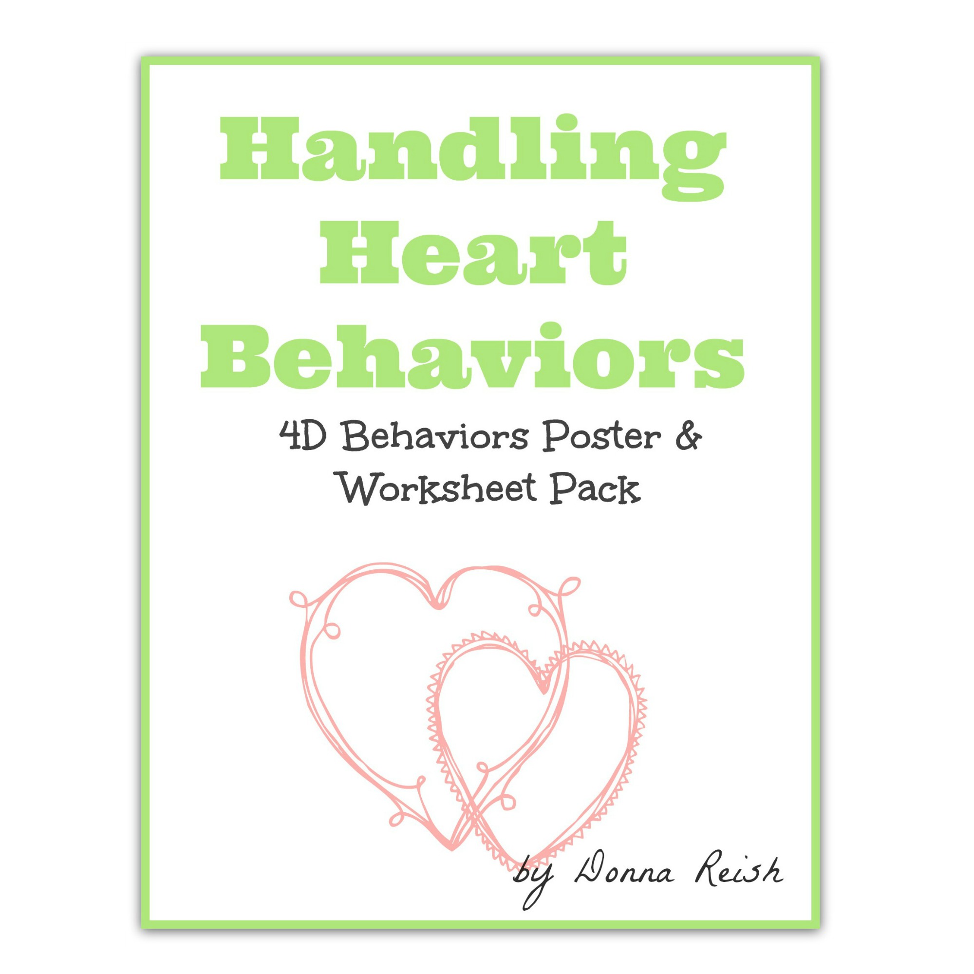 Handling Heart Behaviors Poster & Worksheet Pack