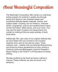 About Meaningful Composition