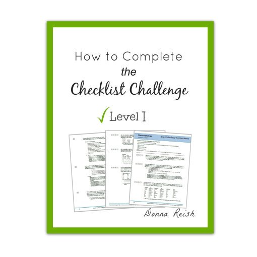 How to Complete the Checklist Challenge--Level I