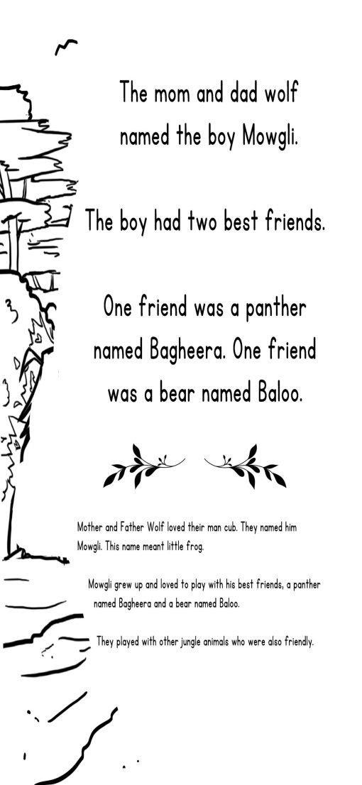 Read and Color Jungle Book Story - Image 4