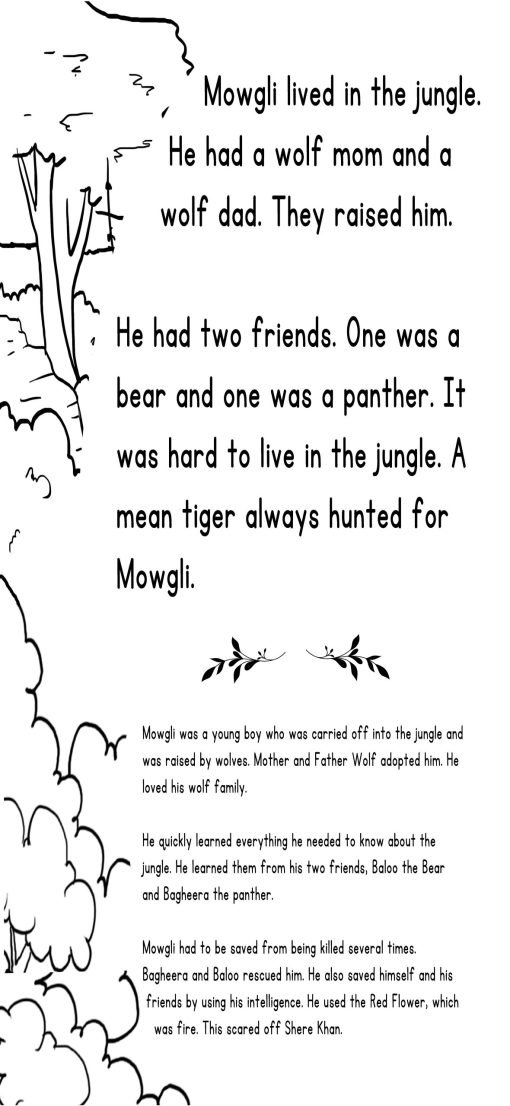 Read and Color Jungle Book Characters - Image 2