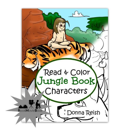 Read and Color Jungle Book Characters