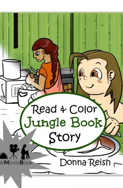 Read and Color Jungle Book Story