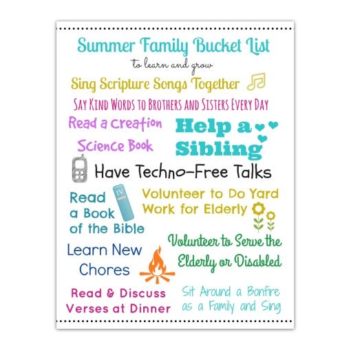 Summer Family Bucket List