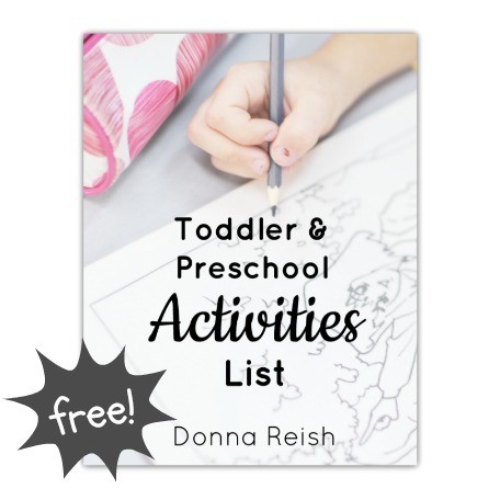 Toddler & Preschooler Activities List