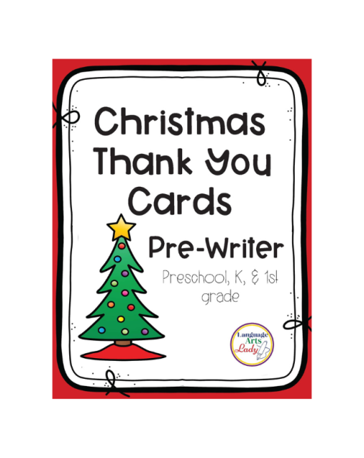 Christmas Thank You Cards | Pre-writers