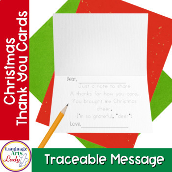 Christmas Thank You Cards | Pre-writers - Image 3
